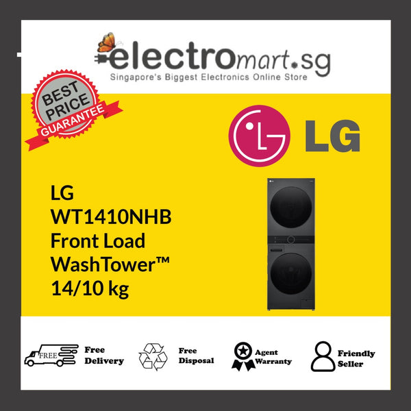 LG  WT1410NHB Front Load  WashTower™ 14/10 kg