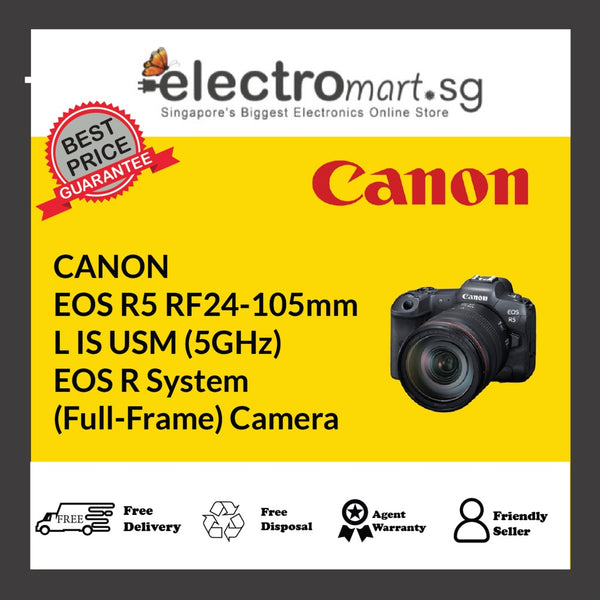 CANON EOS R5 RF24-105mm  L IS USM (5GHz) EOS R System (Full-Frame) Camera