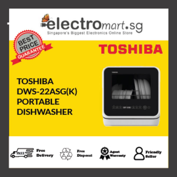 Toshiba DWS-22ASG(K) Portable Dishwasher