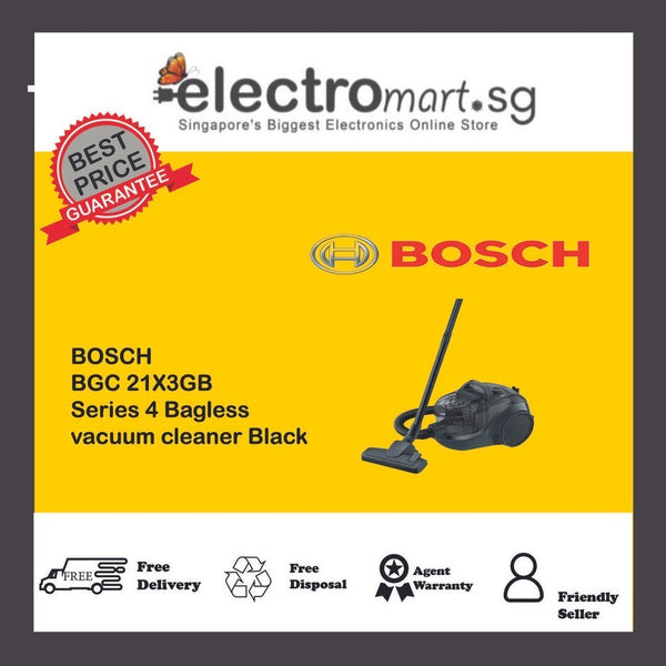 BOSCH  BGC 21X3GB Series 4 Bagless  vacuum cleaner Black