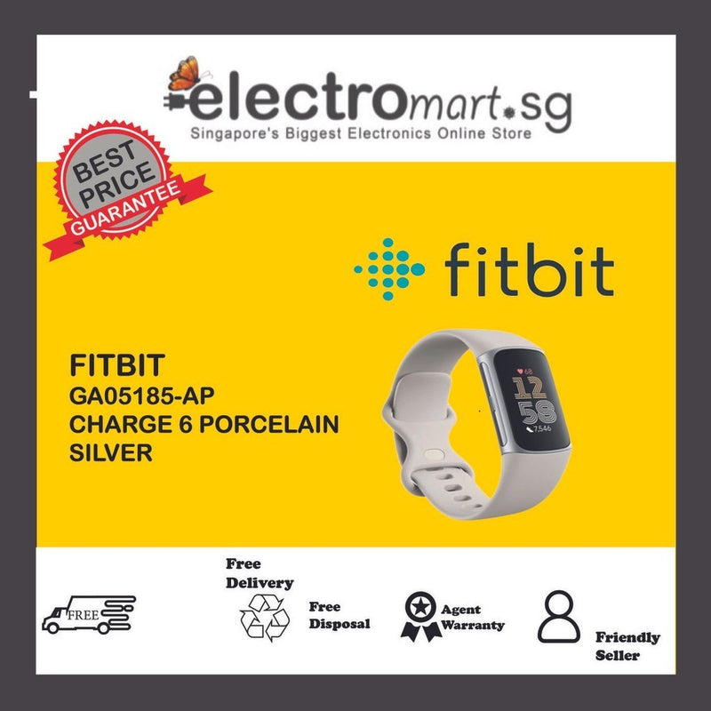 FITBIT GA05185-AP  CHARGE 6 PORCELAIN SILVER