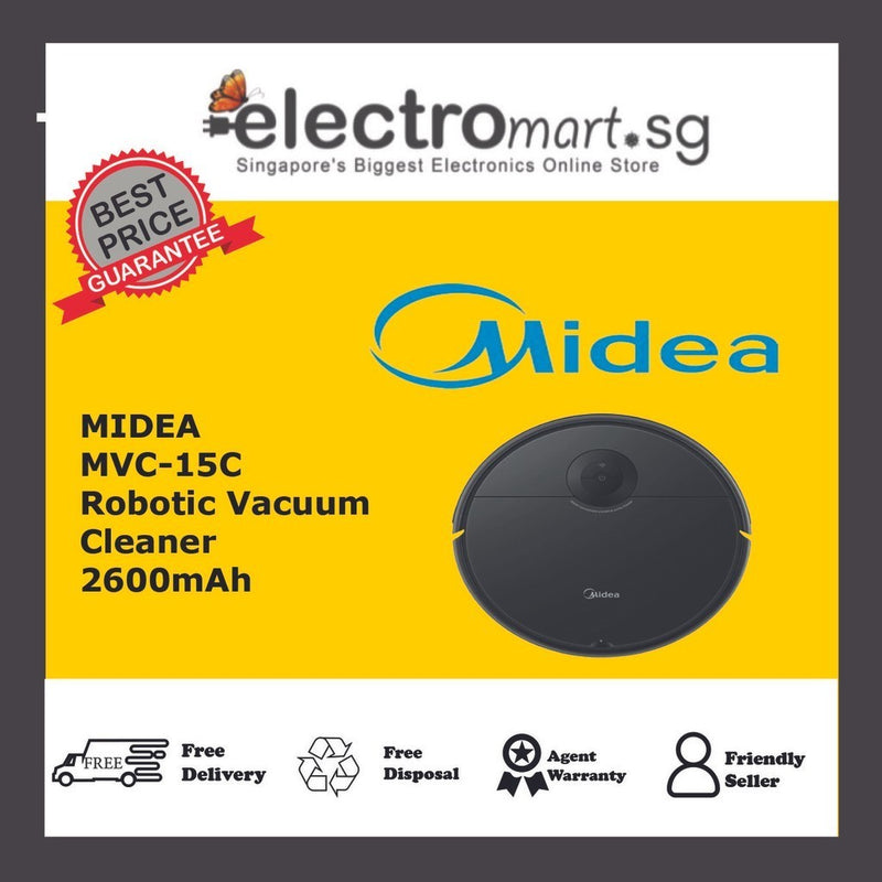 MIDEA MVC-15C  2600mAh Robotic Vacuum Cleaner with Remote Control + APP Control