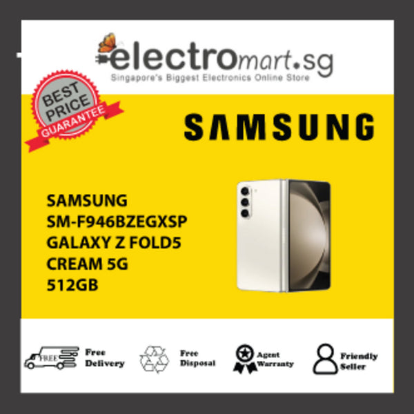 SAMSUNG  SM-F946BZEGXSP  512GB GALAXY Z FOLD5 5G 7.6" CREAM