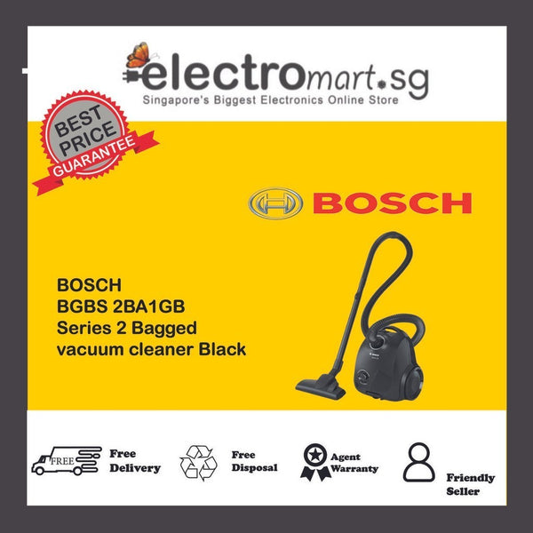 BOSCH  BGBS 2BA1GB Series 2 Bagged  vacuum cleaner Black