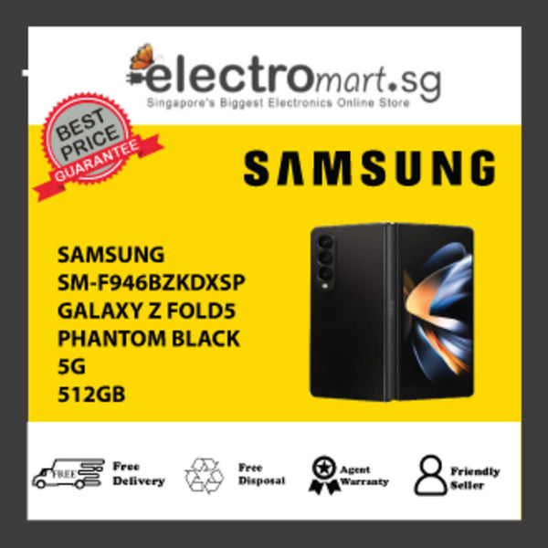 SAMSUNG SM-F946BZKDXSP 7.6 INCH GALAXY Z FOLD5 5G 256GB PHANTOM BLACK