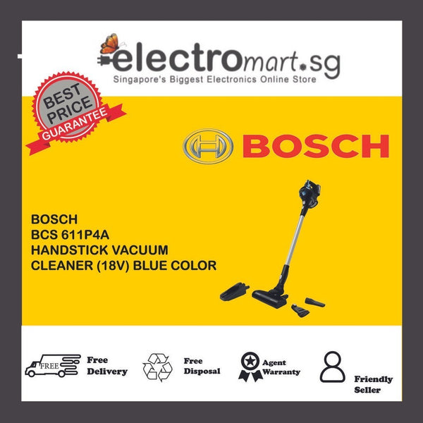 BOSCH BCS611P4A HANDSTICK VACUUM CLEANER (18V) BLUE COLOR