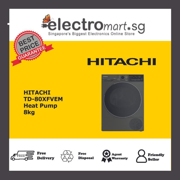 HITACHI TD-80XFVEM Heat Pump Dryer 8kg