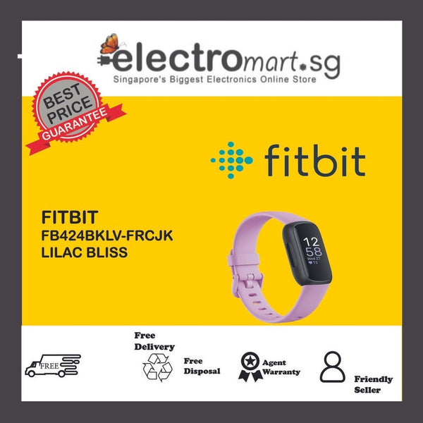 Fitbit Inspire 3 Black/Lilac Bliss (FB424BKLV-FRCJK)