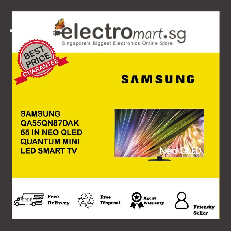 SAMSUNG QA55QN87DAK  55 IN NEO QLED  QUANTUM MINI  LED SMART TV