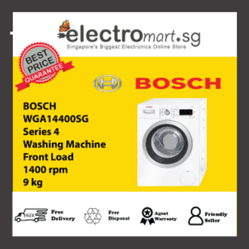 BOSCH WGA14400SG Series 4 Washing machine, front loader 9 kg 1400 rpm