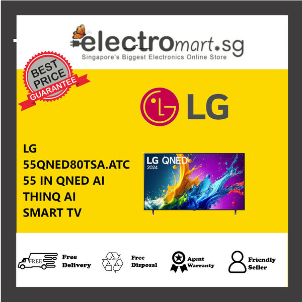 LG 55QNED80TSA.ATC 55 IN QNED AI THINQ AI SMART TV