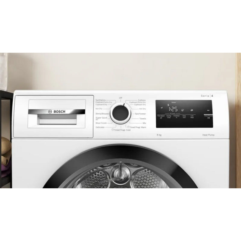 BOSCH WTH85008SG Series 4 Heat pump tumble dryer 8 kg