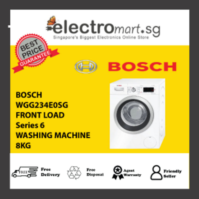 BOSCH WGG234E0SG Series 6 Front Load Washing Machine 8 kg 1200 rpm