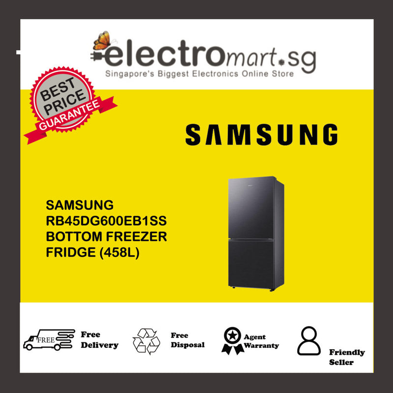 SAMSUNG RB45DG600EB1SS BOTTOM FREEZER  FRIDGE (458L)