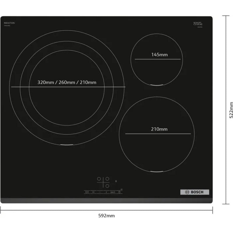 BOSCH PID631BB5E INDUCTION HOB 60CM