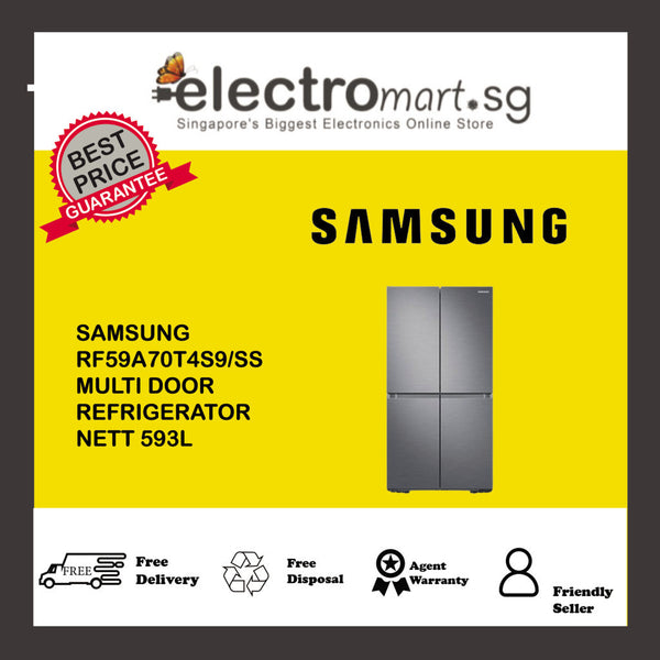 SAMSUNG RF59A70T4S9/SS MULTI DOOR  REFRIGERATOR  NETT 593L