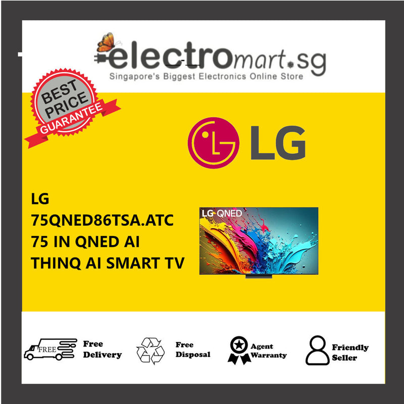 LG 75QNED86TSA.ATC 75 IN QNED AI THINQ AI SMART TV