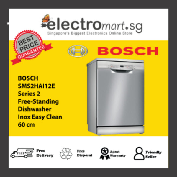 BOSCH SMS2HAI12E Series 2 Free-standing dishwasher 60 cm Inox Easy Clean