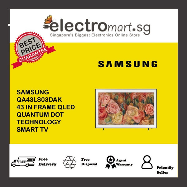 SAMSUNG QA43LS03DAK 43 IN FRAME QLED  QUANTUM DOT  TECHNOLOGY  SMART TV