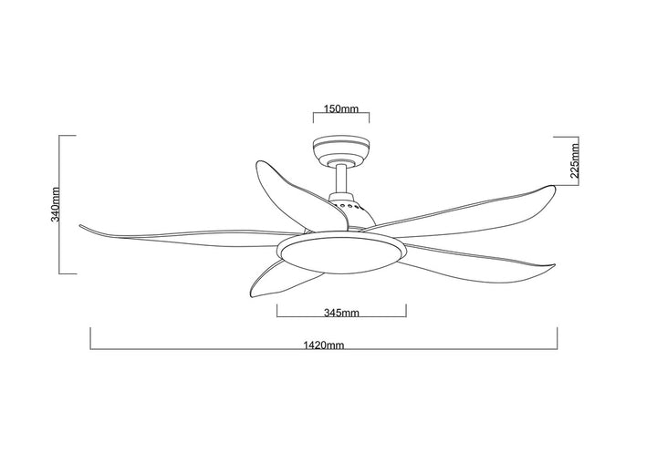 FANCO TRIBUTO 46",56" DC CEILING FAN