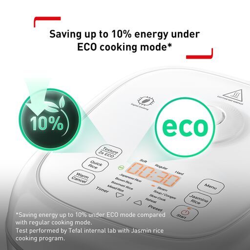 TEFAL RK7711 Delirice Fuzzy Logic Rice Cooker (1.8L)