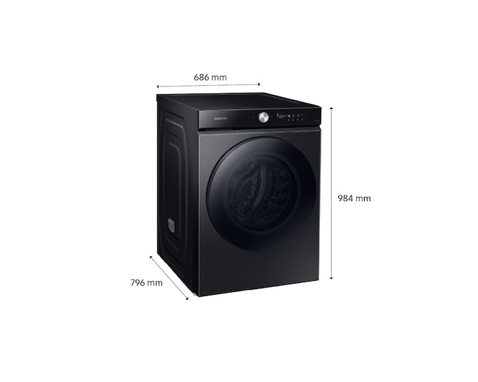 SAMSUNG  WD21B6400KV/SP 21/12kg Bespoke AI™  Front Load Washer  Dryer with Ecobubble™,  4 Ticks