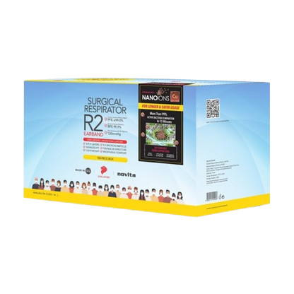 NOVITA R2NANO/100pcs(L) Surgical Respirator