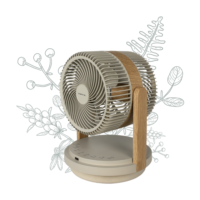 MISTRAL MHV812R2-G Double Blade DC High Velocity Fan with Remote 8”