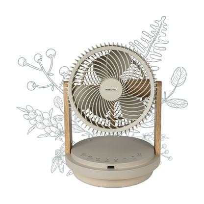 MISTRAL MHV812R2-G Double Blade DC High Velocity Fan with Remote 8”