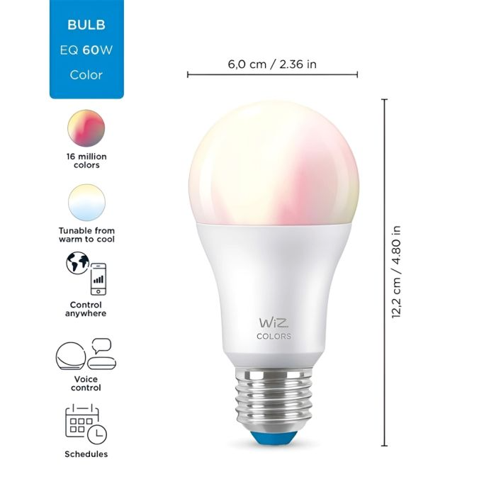 WiZ 9W LED BULB A60 E27 COLOR
