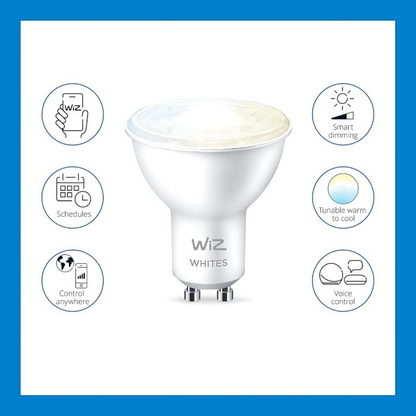 WiZ BLE 4.7W GU10 GLASS BULB 345 LM WHITE