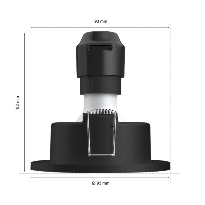 PHILIPS Xamento Hue Recessed black 1x4.2W
