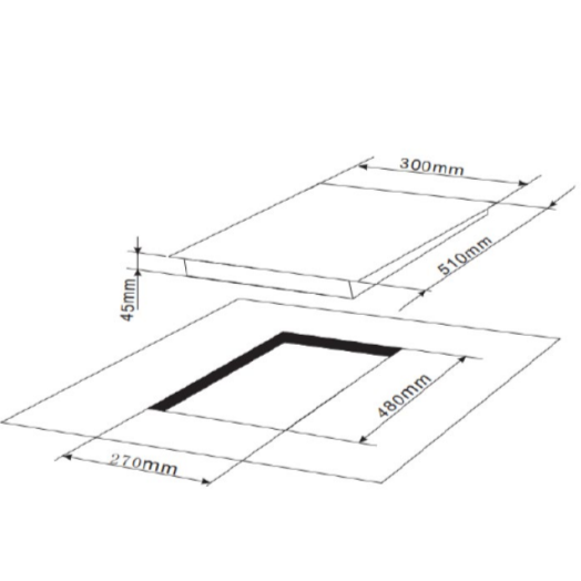 BRANDT TG2231BBP/ BBL/ BEP/ BEL Gas Hob 30cm