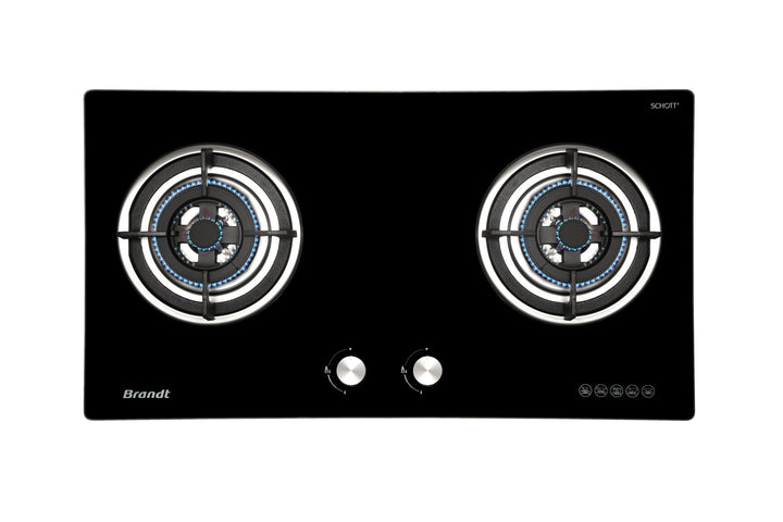 BRANDT TG2282BBP/BBL (Battery Ignition) 2 Burners Gas Hob 80cm