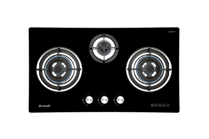 BRANDT TG2283BBP/BBL/BEP/BEL 3 Burners Gas Hob 80cm