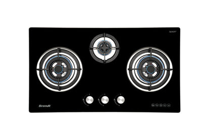 BRANDT TG2283BBP/BBL/BEP/BEL 3 Burners Gas Hob 80cm