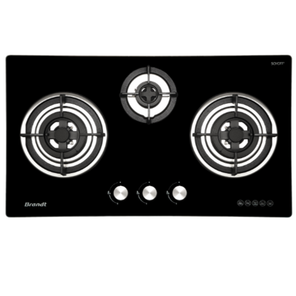 BRANDT TG2283BBP/BBL/BEP/BEL 3 Burners Gas Hob 80cm