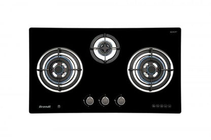 BRANDT TG9905BBP/BBL 3 Burners Gas Hob 80cm