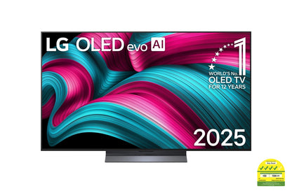 LG OLED55C5PSA OLED evo AI TV C5 144Hz Gaming Mode* Dolby Vision & HDR10 4K UHD 55inc