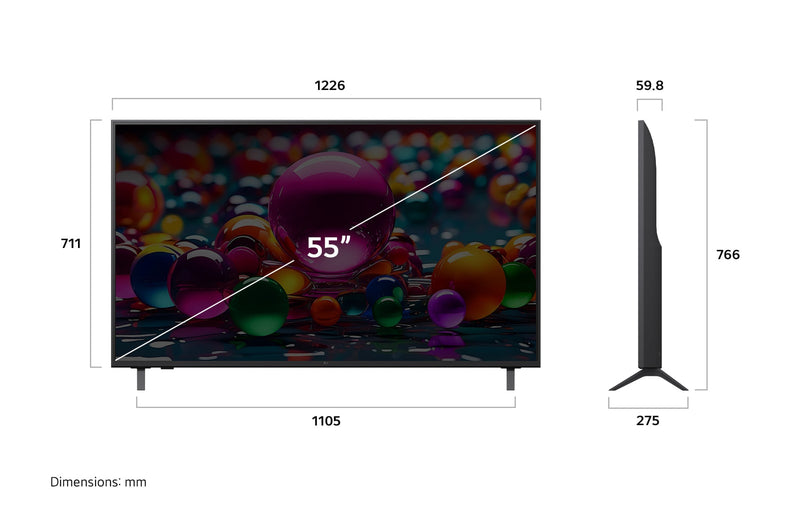 LG 55UA8450PSA UHD AI UA84 4k Smart TV 55inch