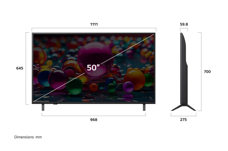 LG 50UA8450PSA UHD AI UA84 4k Smart TV 50inch