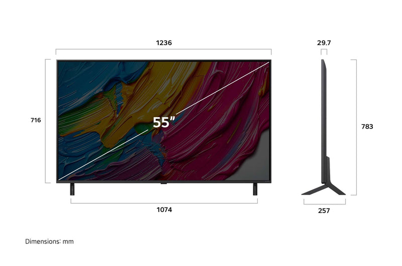 LG 55QNED80ASA QNED AI QNED80 4k Smart TV 55inch