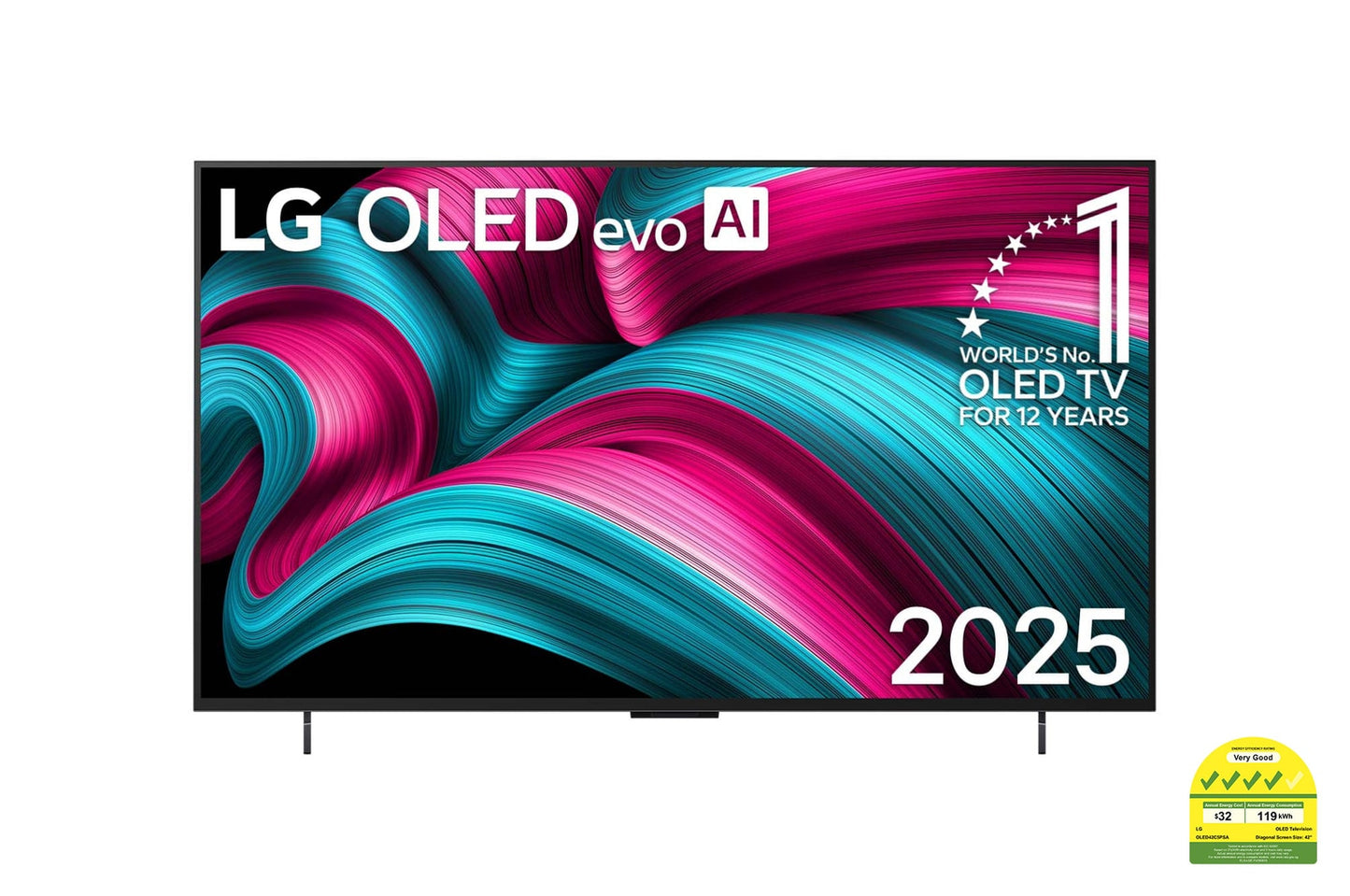LG OLED42C5PSA OLED evo AI TV C5 144Hz Gaming Mode* Dolby Vision & HDR10 4K UHD