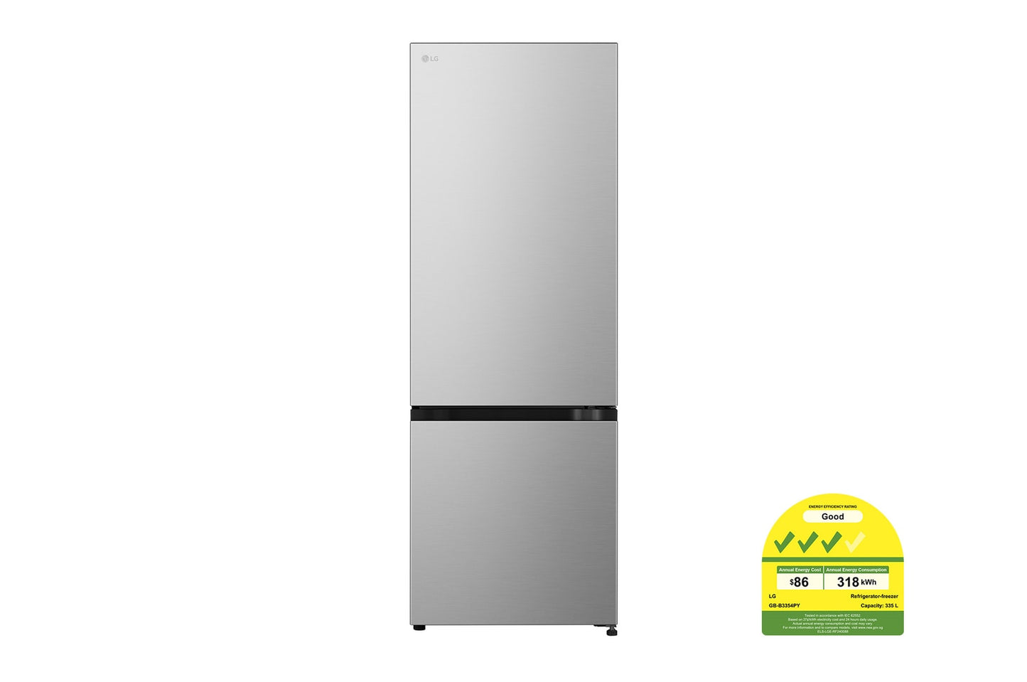 LG GB-B3354PY 2-Door Refrigerator 335L