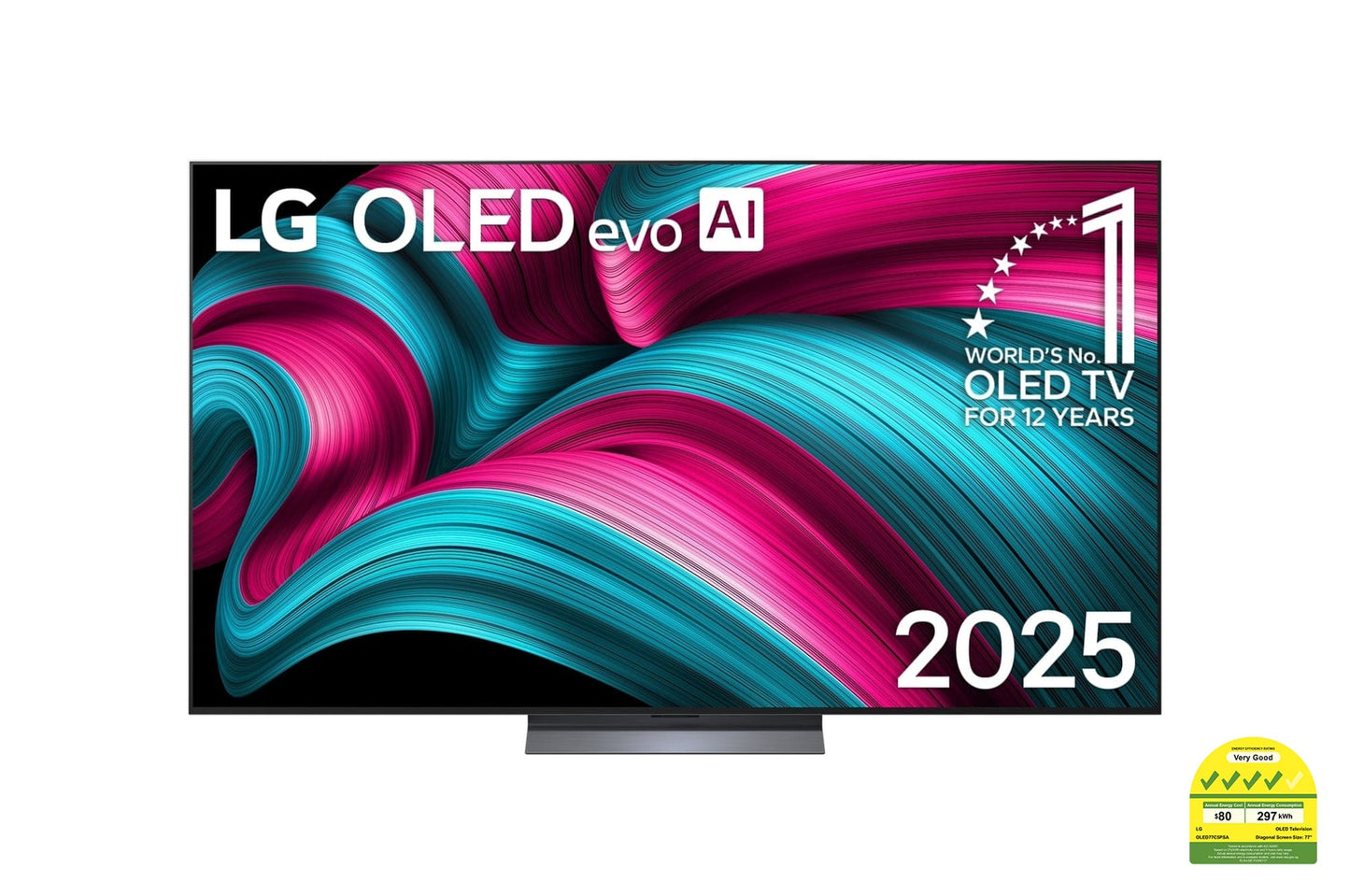 LG OLED77C5PSA OLED evo AI TV C5 144Hz Gaming Mode* Dolby Vision & HDR10 4K UHD 77inc