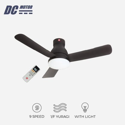 KDK U48FP 3-Blades Remote Control DC Ceiling Fan with LED Light (120cm)