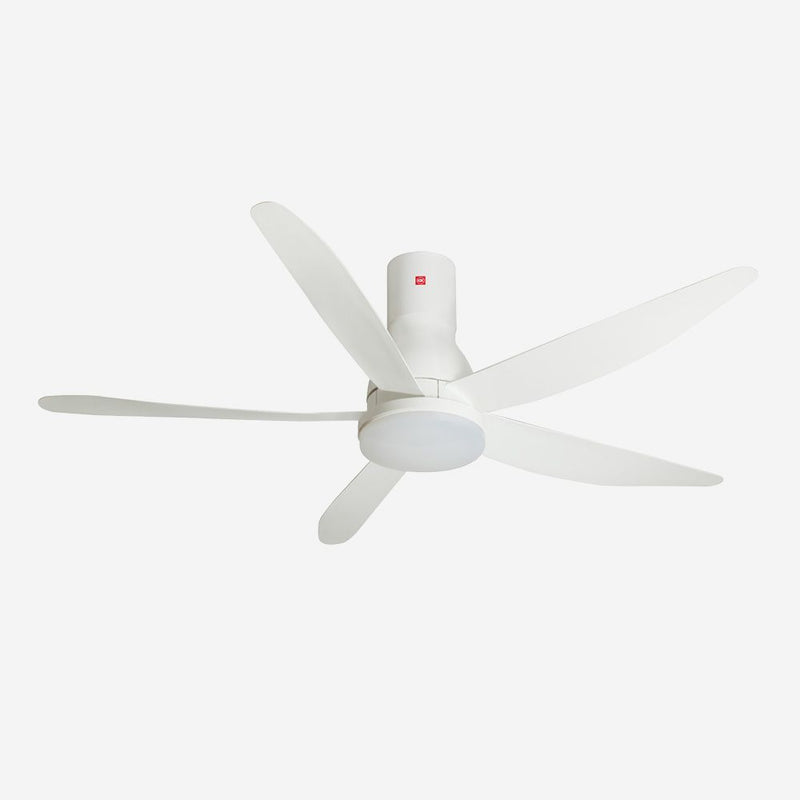 KDK U60FWL 5-Blades Remote Control DC Ceiling Fan with LED Light (150cm) (Long Downrod)