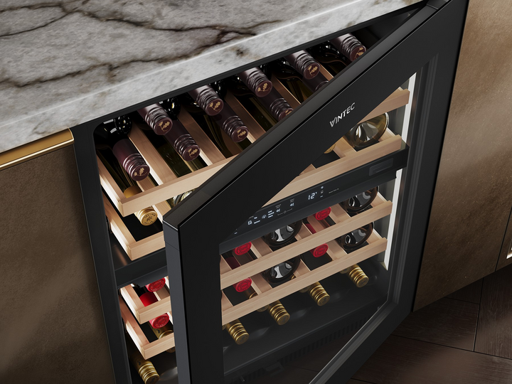 VINTEC VWD820SCB-X Dual-Zone Wine Chiller 40 Bottles