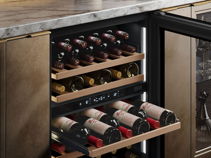 VINTEC VWD820SCB-X Dual-Zone Wine Chiller 40 Bottles