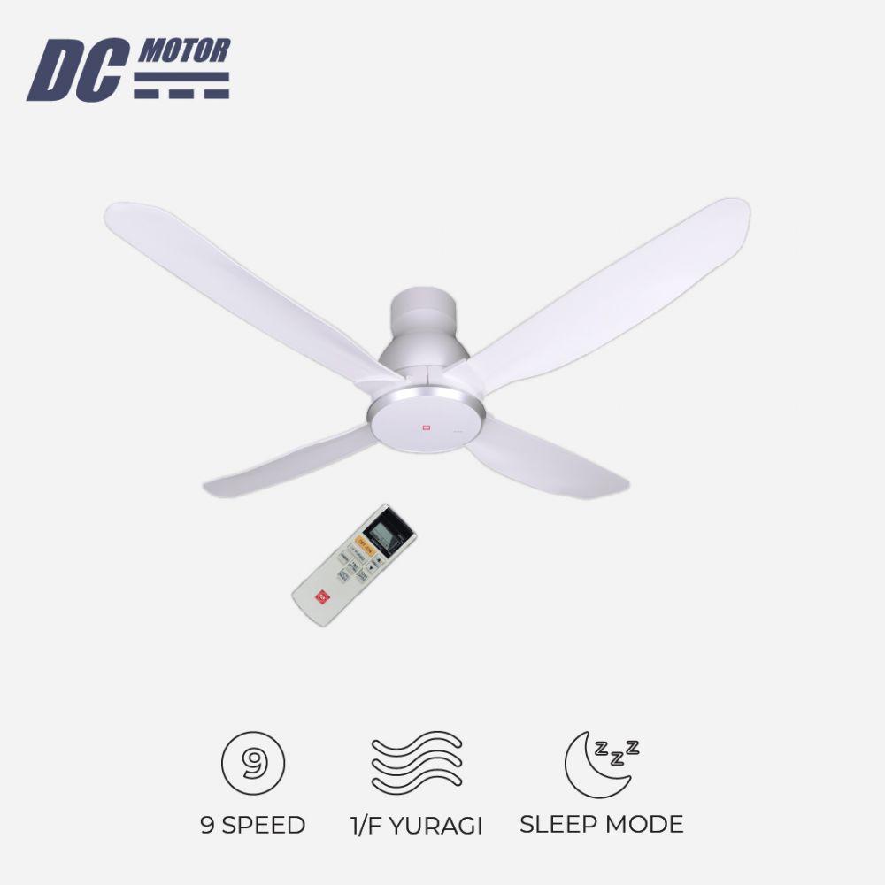 KDK W56WV 4-Blades Remote Control DC Ceiling Fan (140cm)